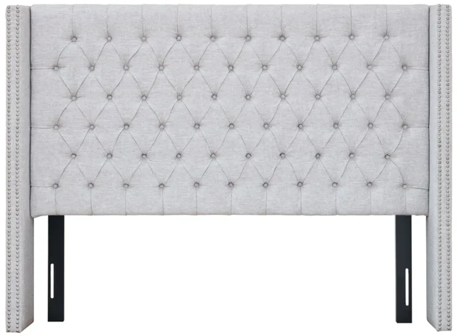 Madison Park Amelia Grey Upholstery Headboard