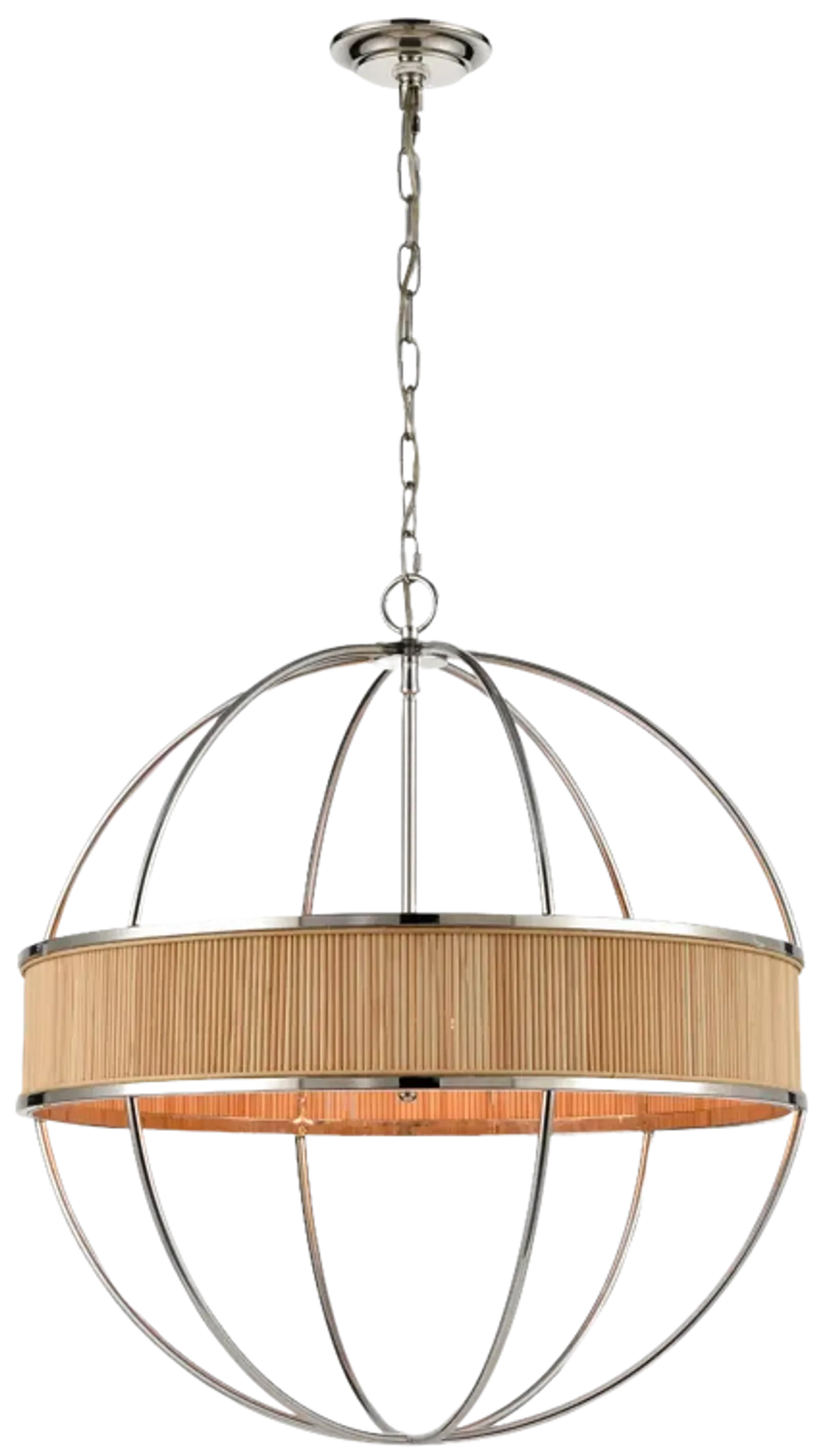 Ural 24" Wide 6-Light Pendant - Polished Silver