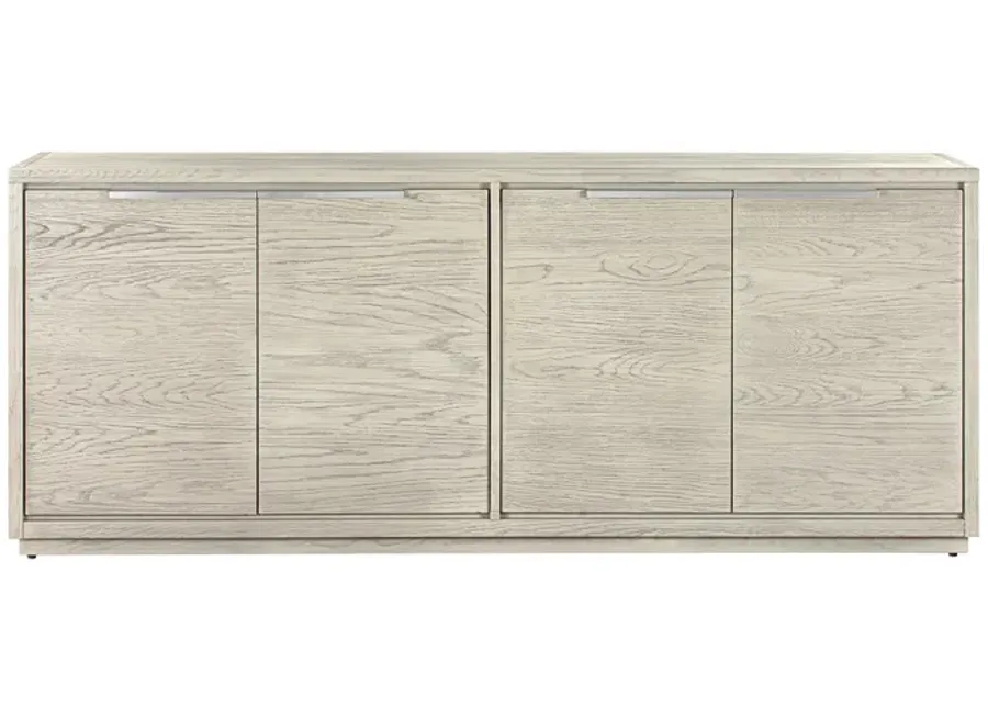 Abbey 4 Door Sideboard Buffet in Gray Oak Wood