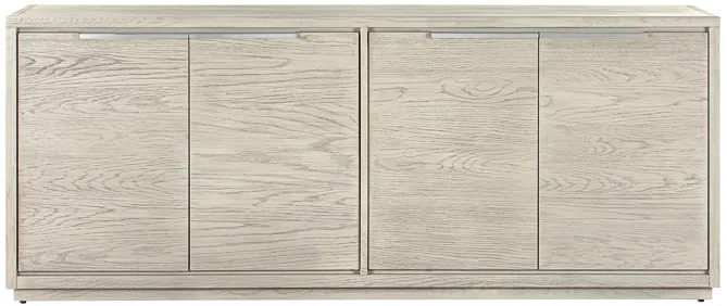 Abbey 4 Door Sideboard Buffet in Gray Oak Wood