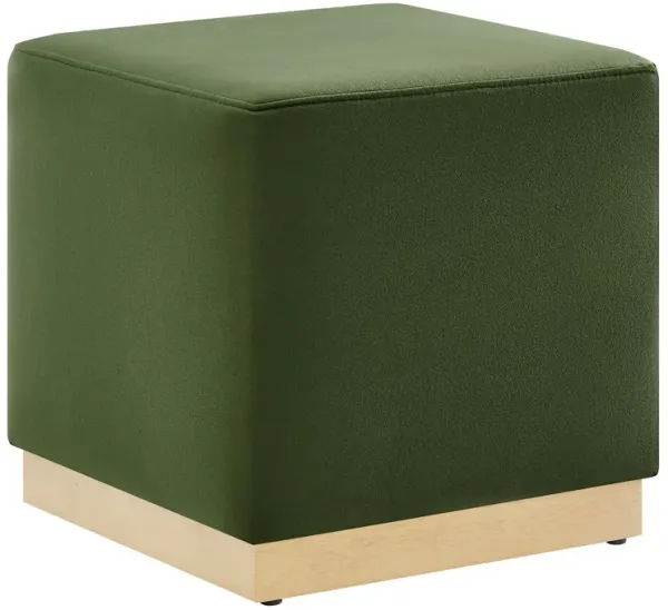 Tilden 17" Square Performance Velvet Upholstered Ottoman by Modway