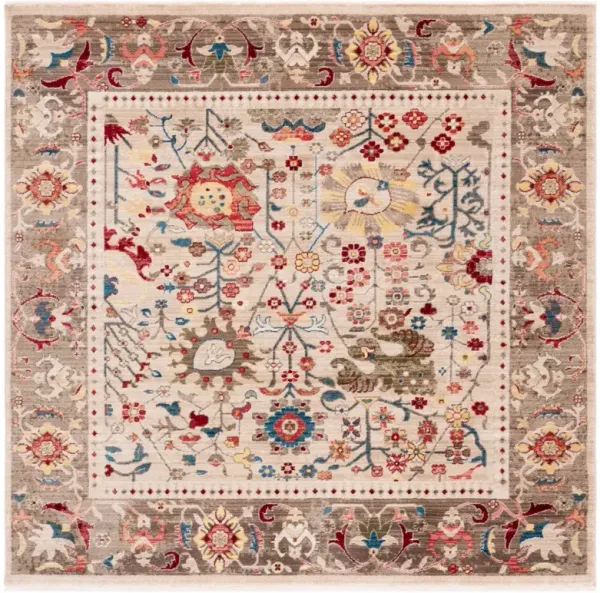 KASHAN 303 BEIGE  3'-3' x 3'-3' Square Square Rug