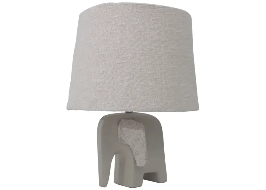 18" Elephant Table Lamp