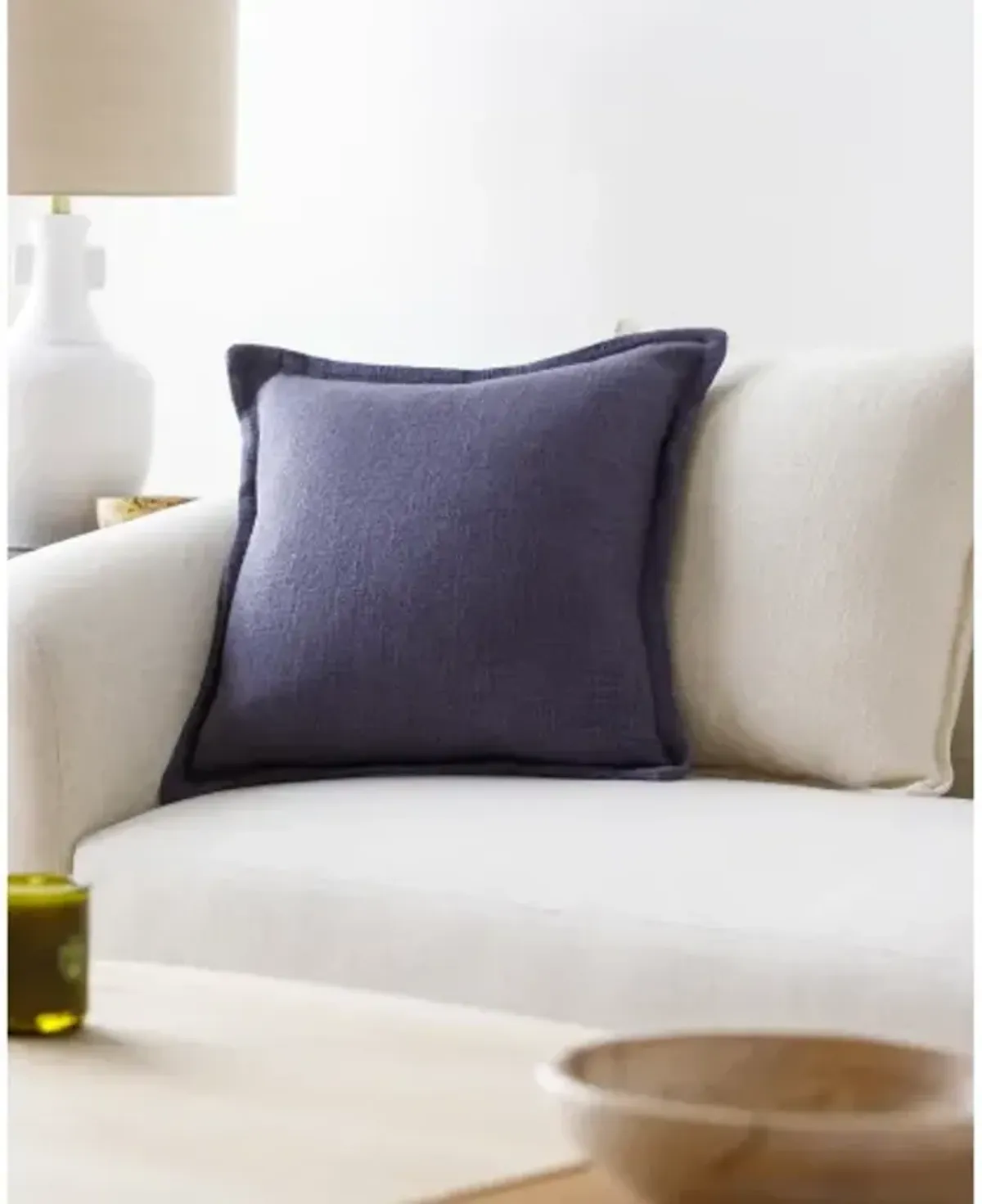 Thurman THU-003 18"L x 18"W Accent Pillow  - Down Insert