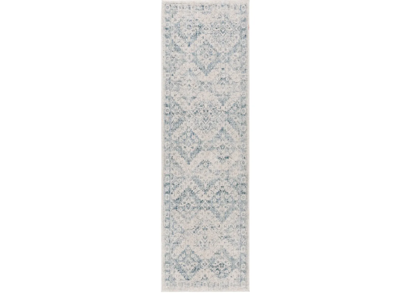 ANTIQUE PATINA 632 BLUE  2'-4' x 8' Runner Rug