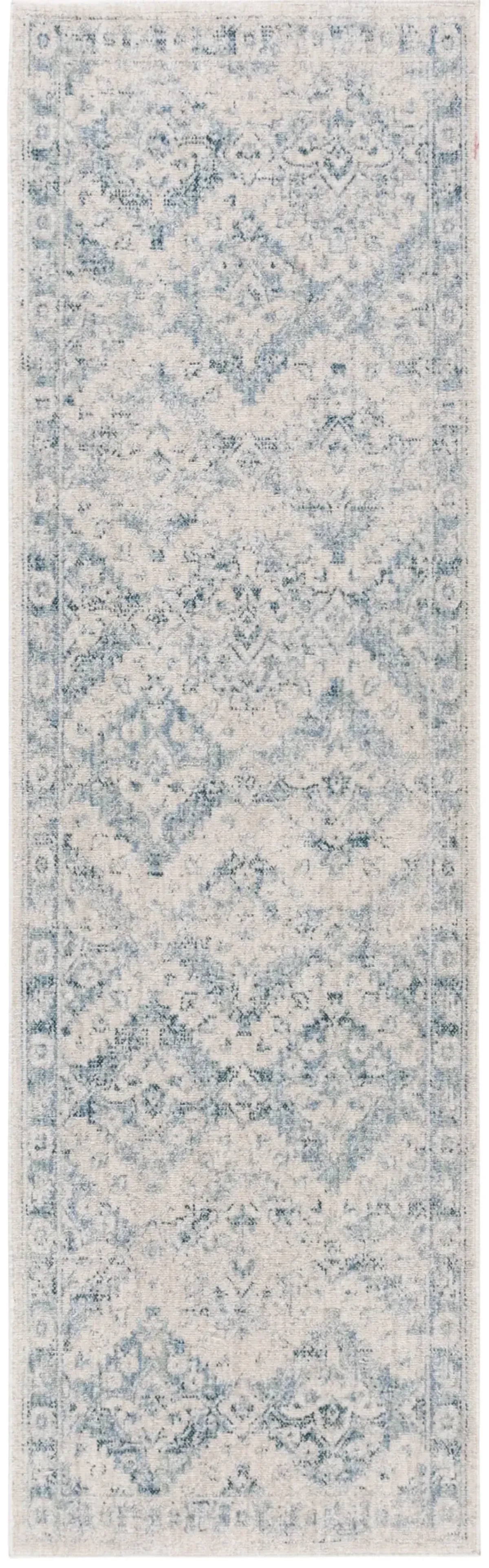 ANTIQUE PATINA 632 BLUE  2'-4' x 8' Runner Rug