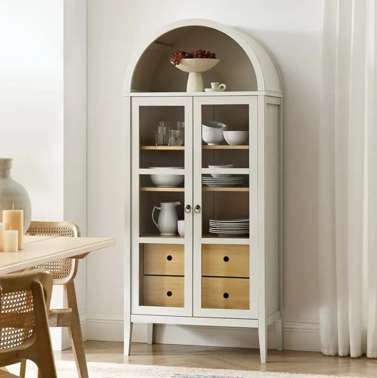 Nolan Tall Storage Display Cabinet