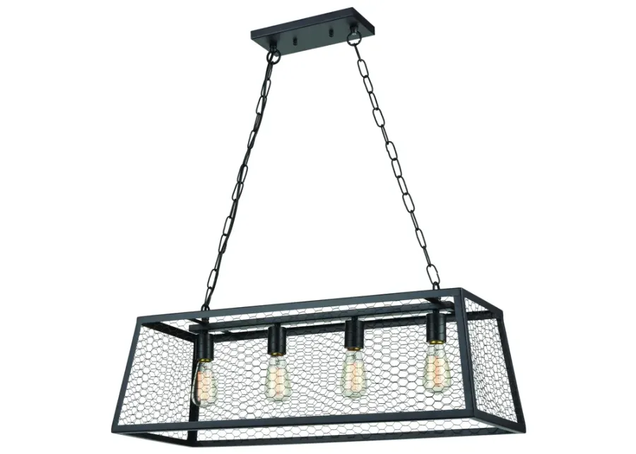 Grange 31" Wide 4-Light Chandelier