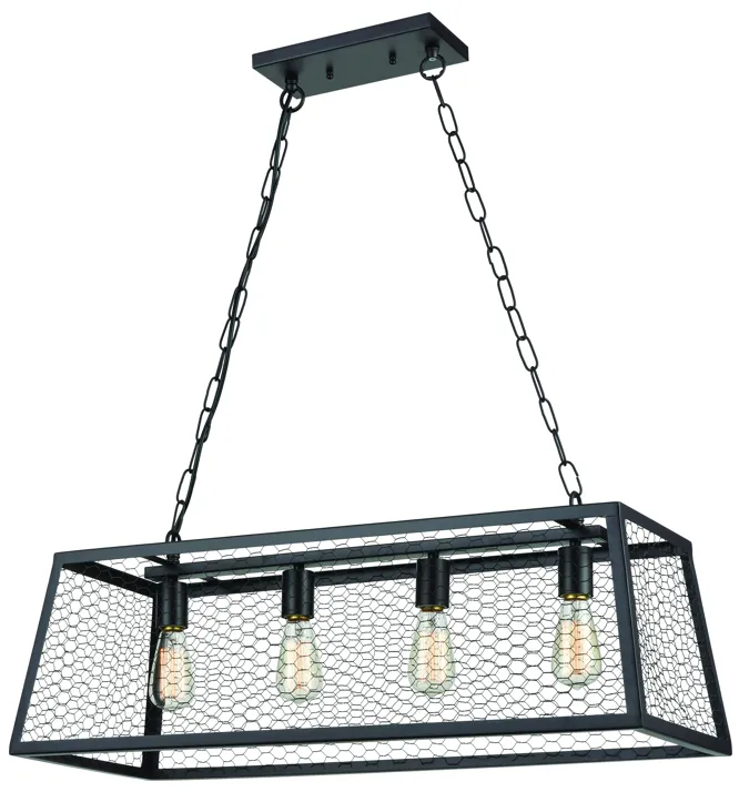 Grange 31" Wide 4-Light Chandelier