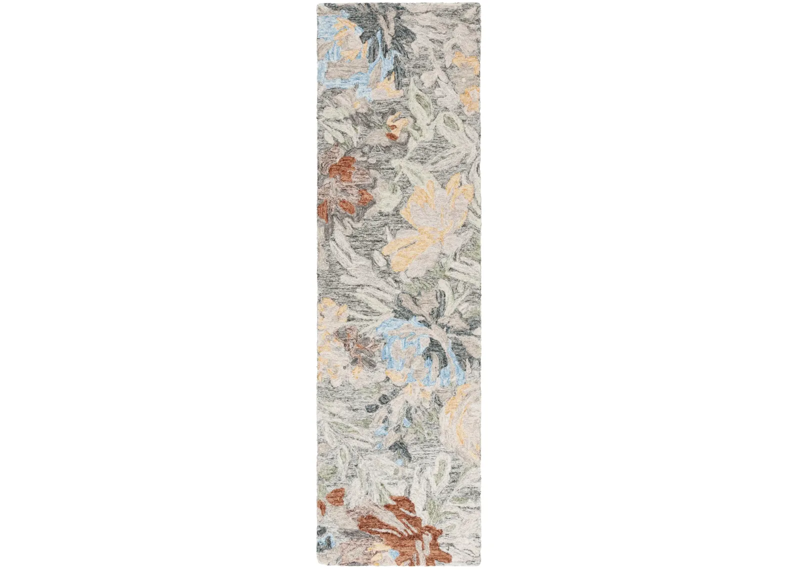 BLOSSOM 555 GREEN  2'-3' x 8' Runner Rug