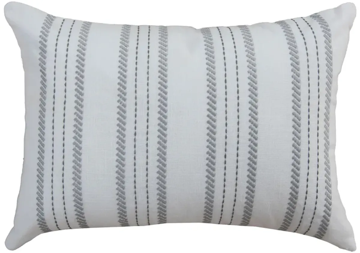 woven pillow with embroidery-Poly Filled Pillow