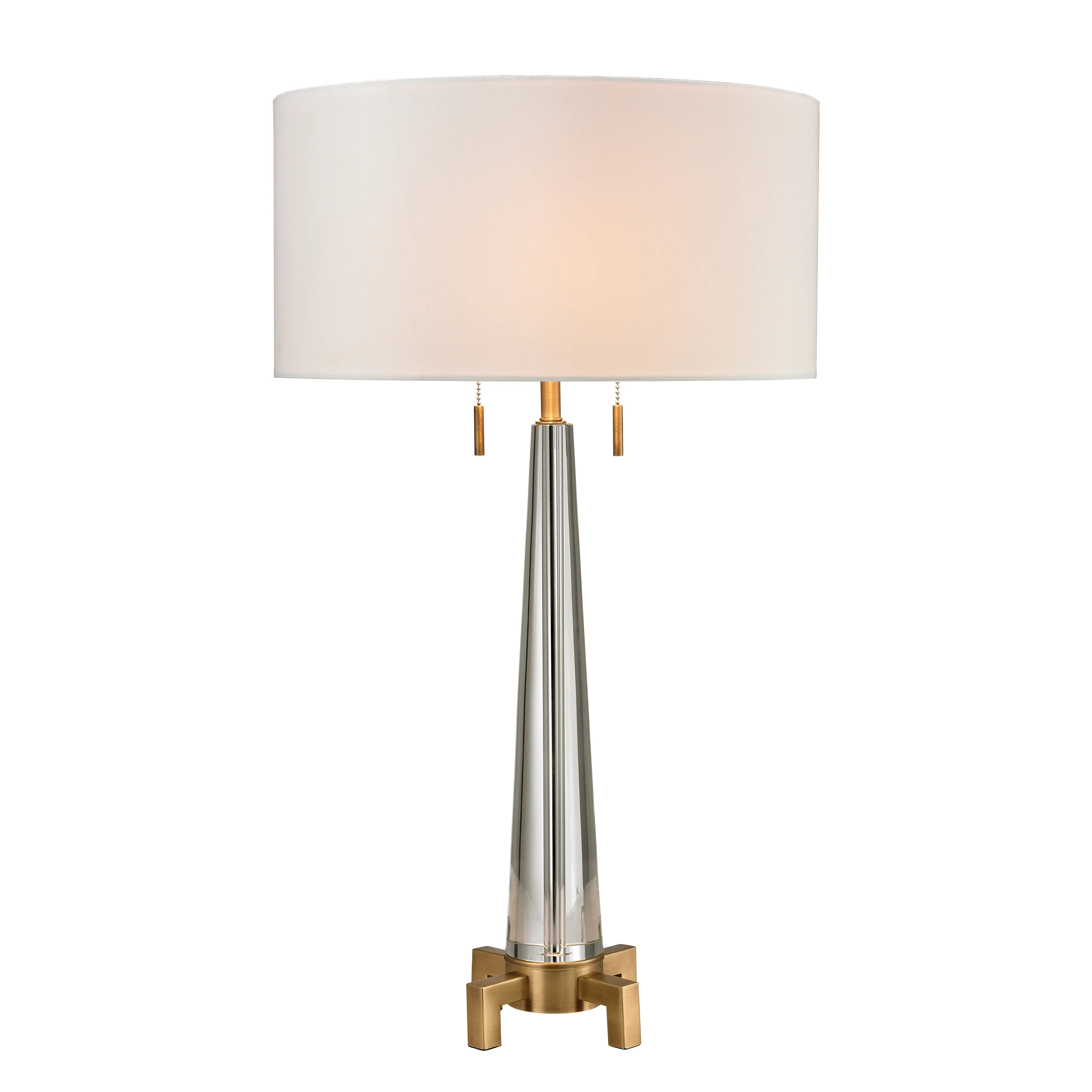 Bedford 30" High 2-Light Table Lamp - Aged Brass