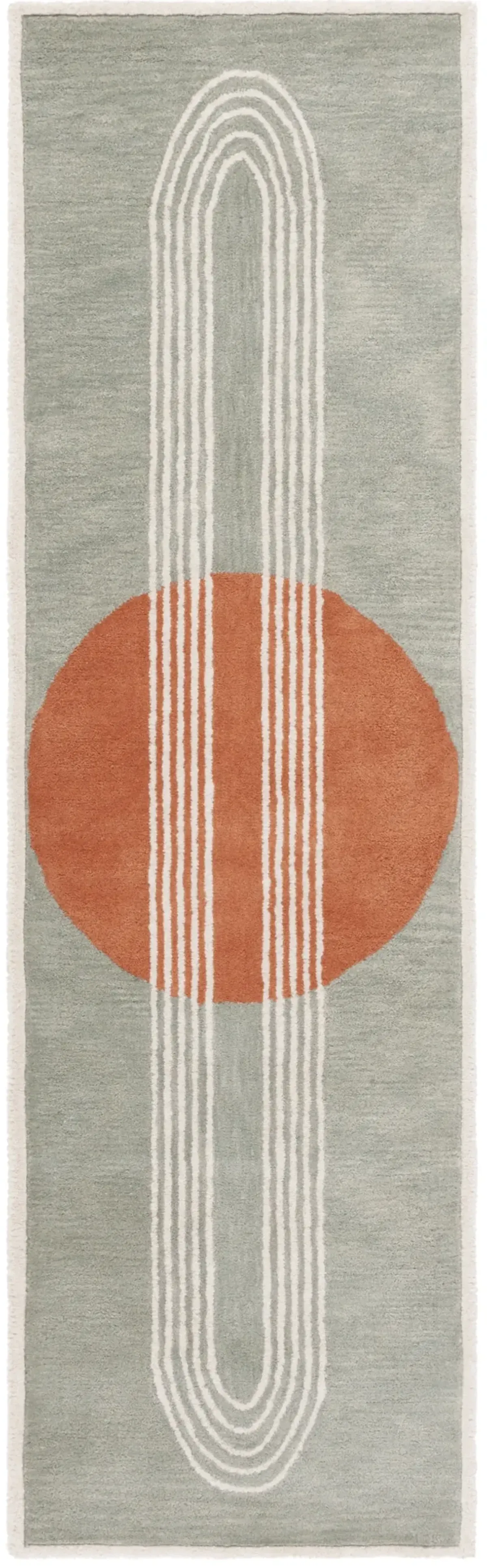 RODEO DRIVE 376 GREY  2'-3' x 8' Runner Rug