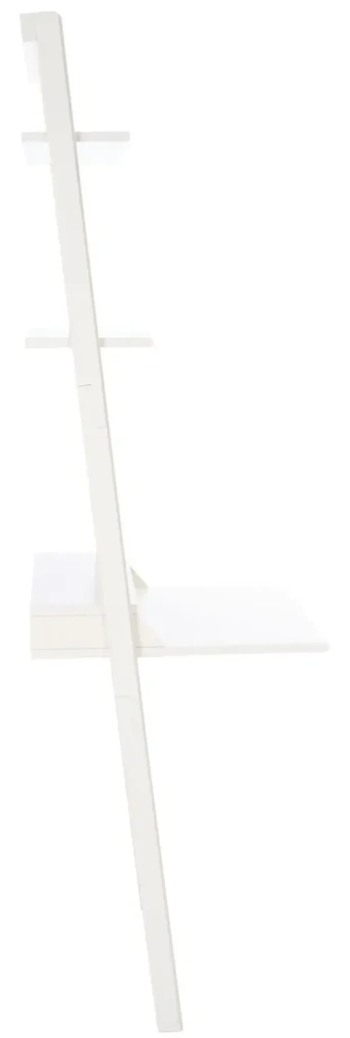 Pamella 2 Shelf Leaning Desk