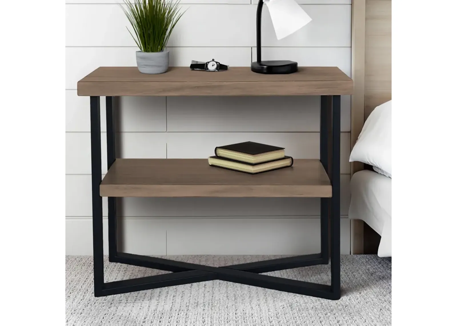 CH Wheat/Navy Reagan End Table