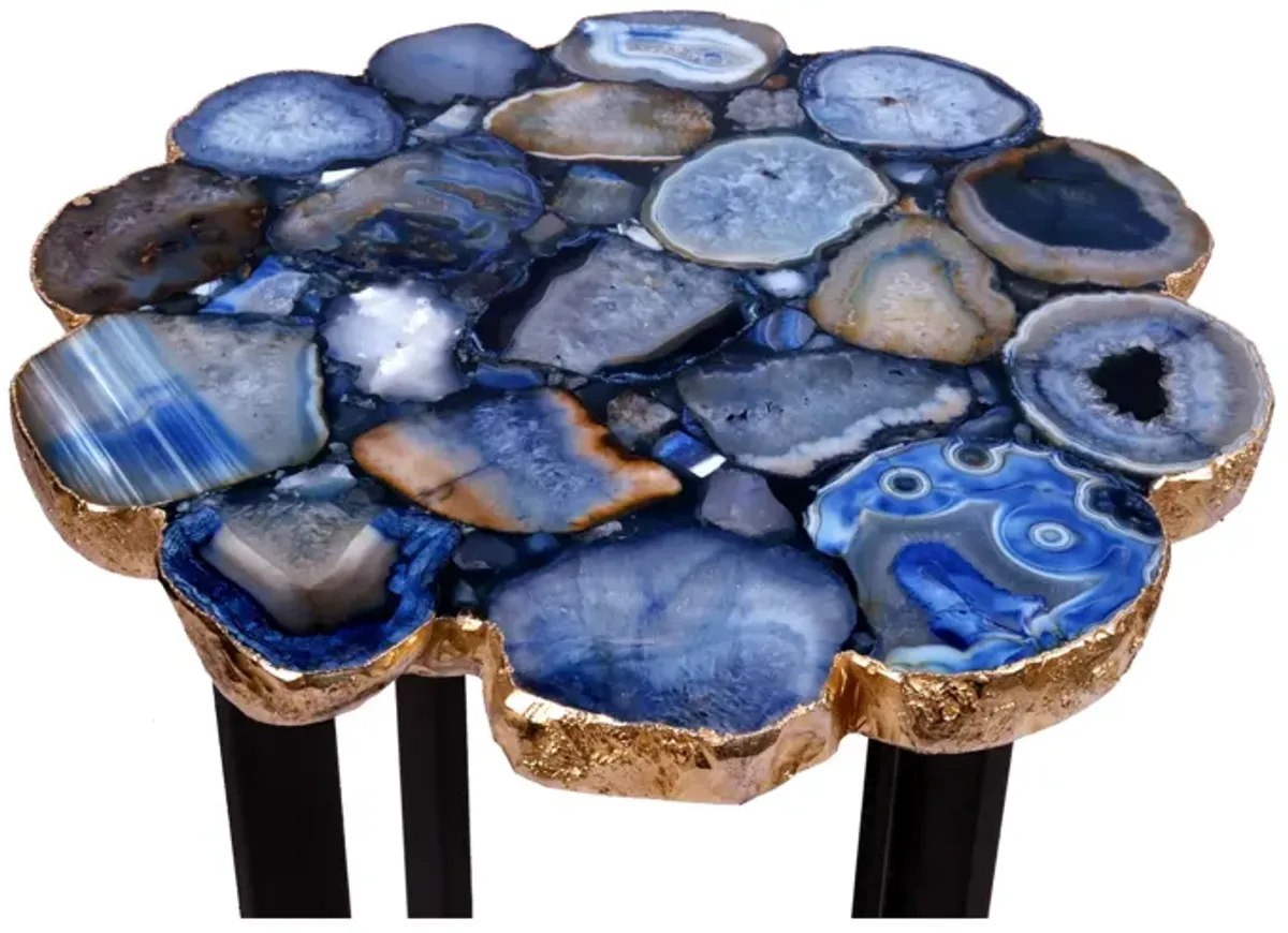 Azul Agate Accent Table