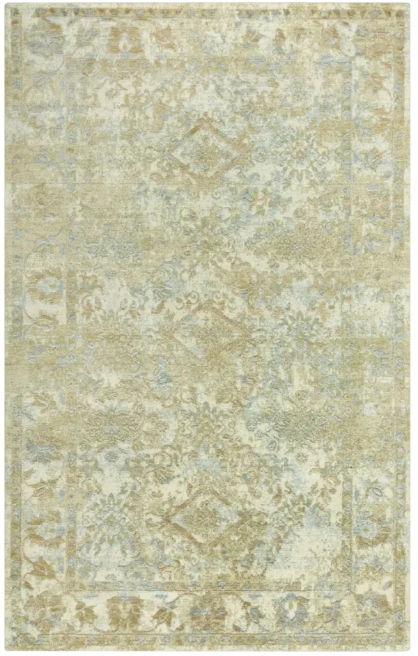 Artistry Beige Classic NZ Wool/Tencel Blend 2' x 3'  Rectangle Rug