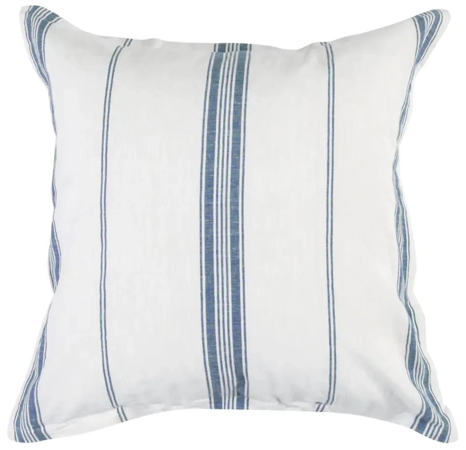 Brooke Blue Stripe Linen Cashmere Euro Sham