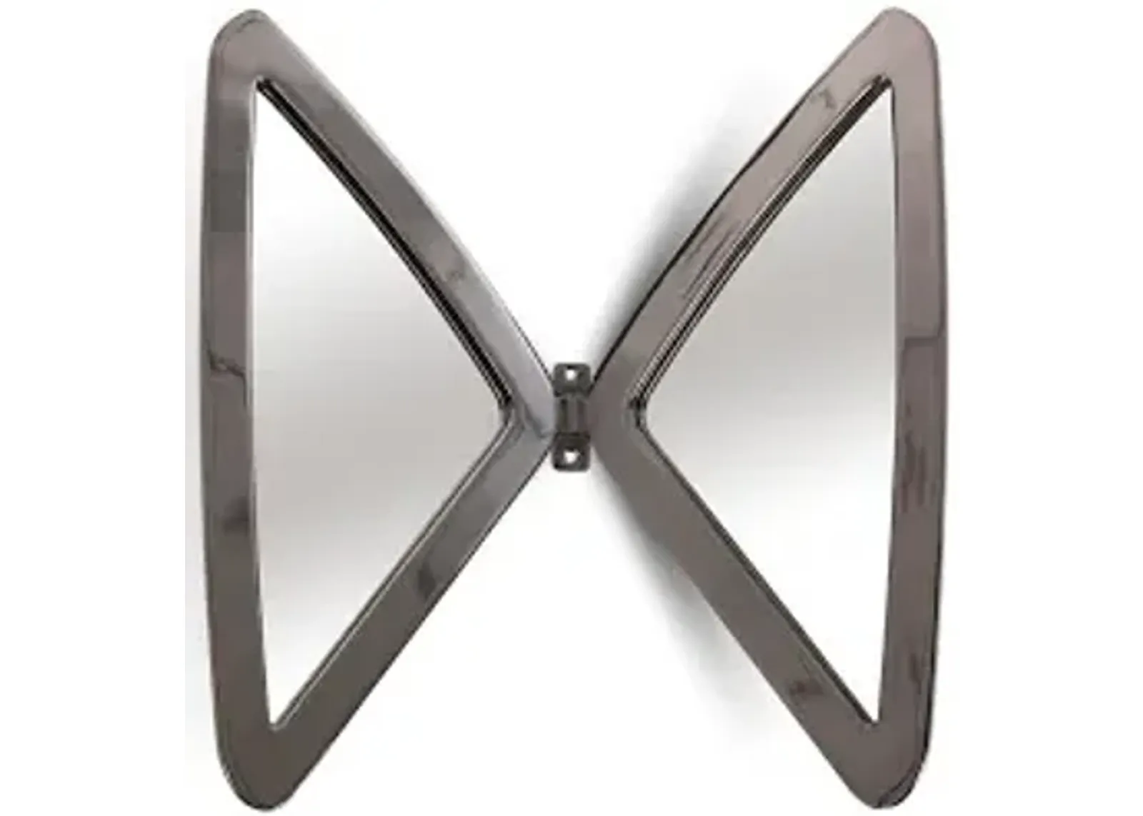 butterfly mirror, plated black nickel