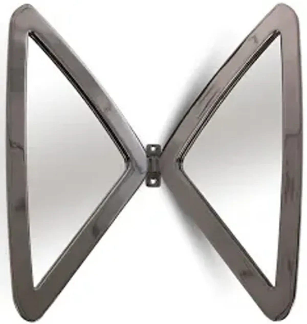 butterfly mirror, plated black nickel