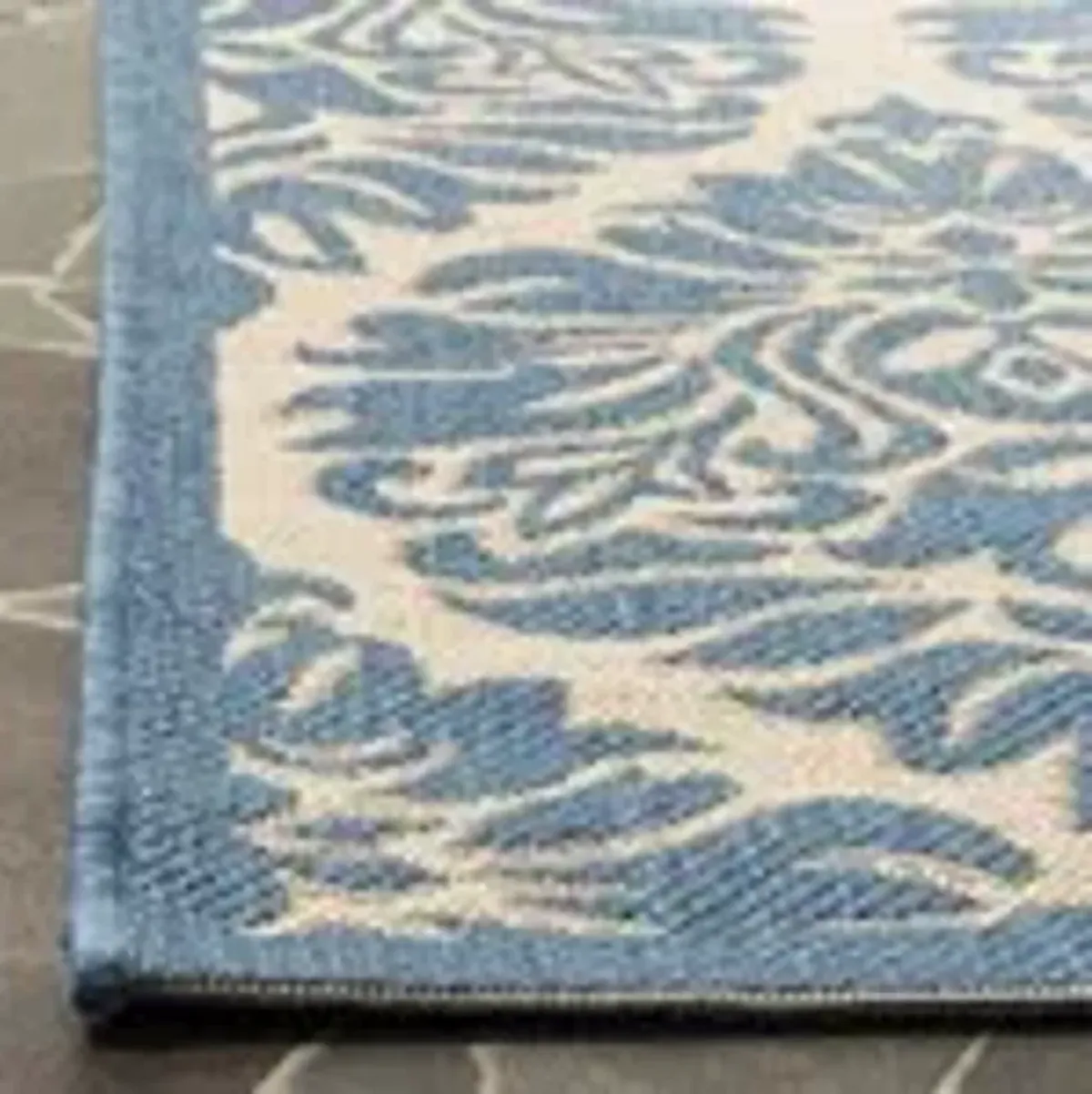 LINDEN 135 Blue  5'-3' X 7'-6' Medium Rectangle Rug