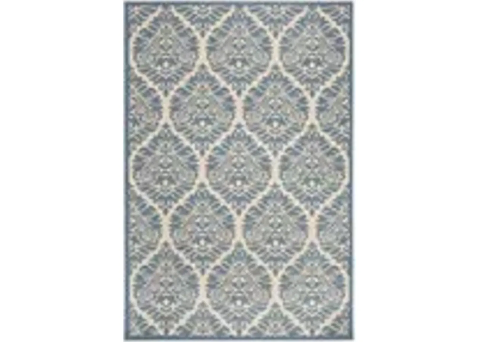 LINDEN 135 Blue  5'-3' X 7'-6' Medium Rectangle Rug