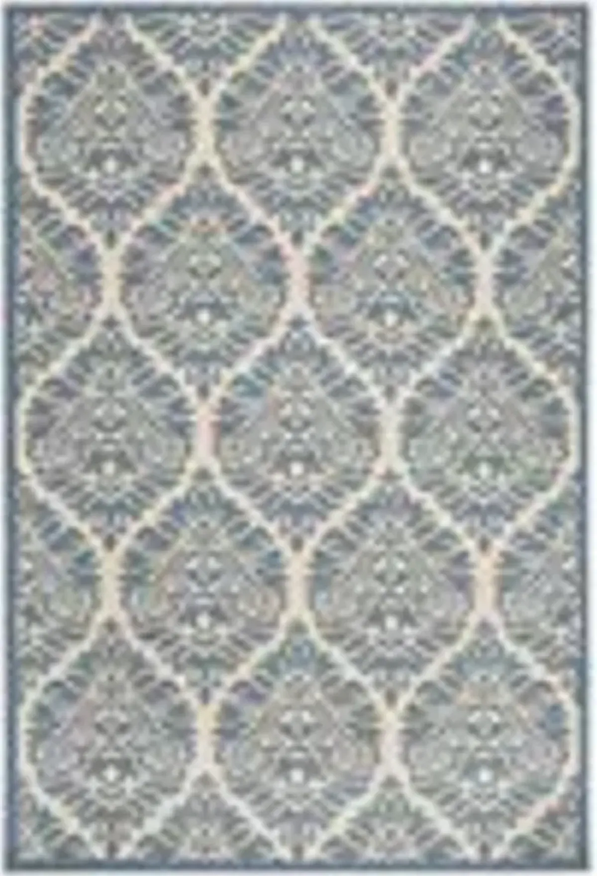 LINDEN 135 Blue  5'-3' X 7'-6' Medium Rectangle Rug