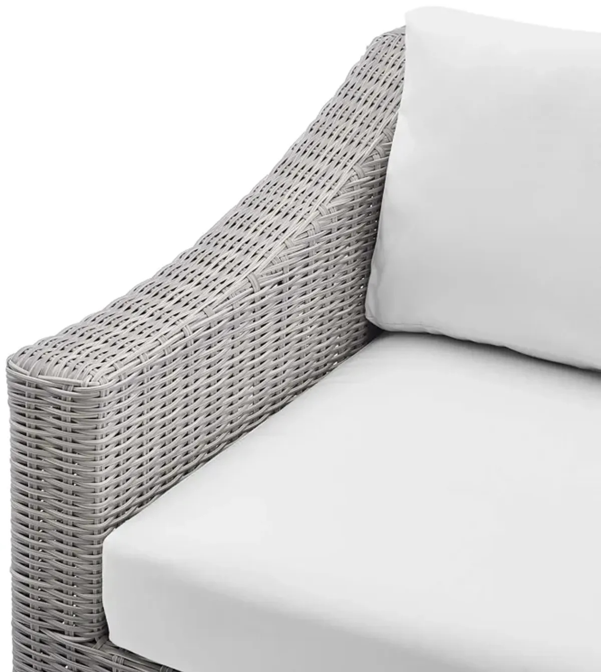 Conway Sunbrella® Outdoor Patio Wicker Rattan Left-Arm Chair