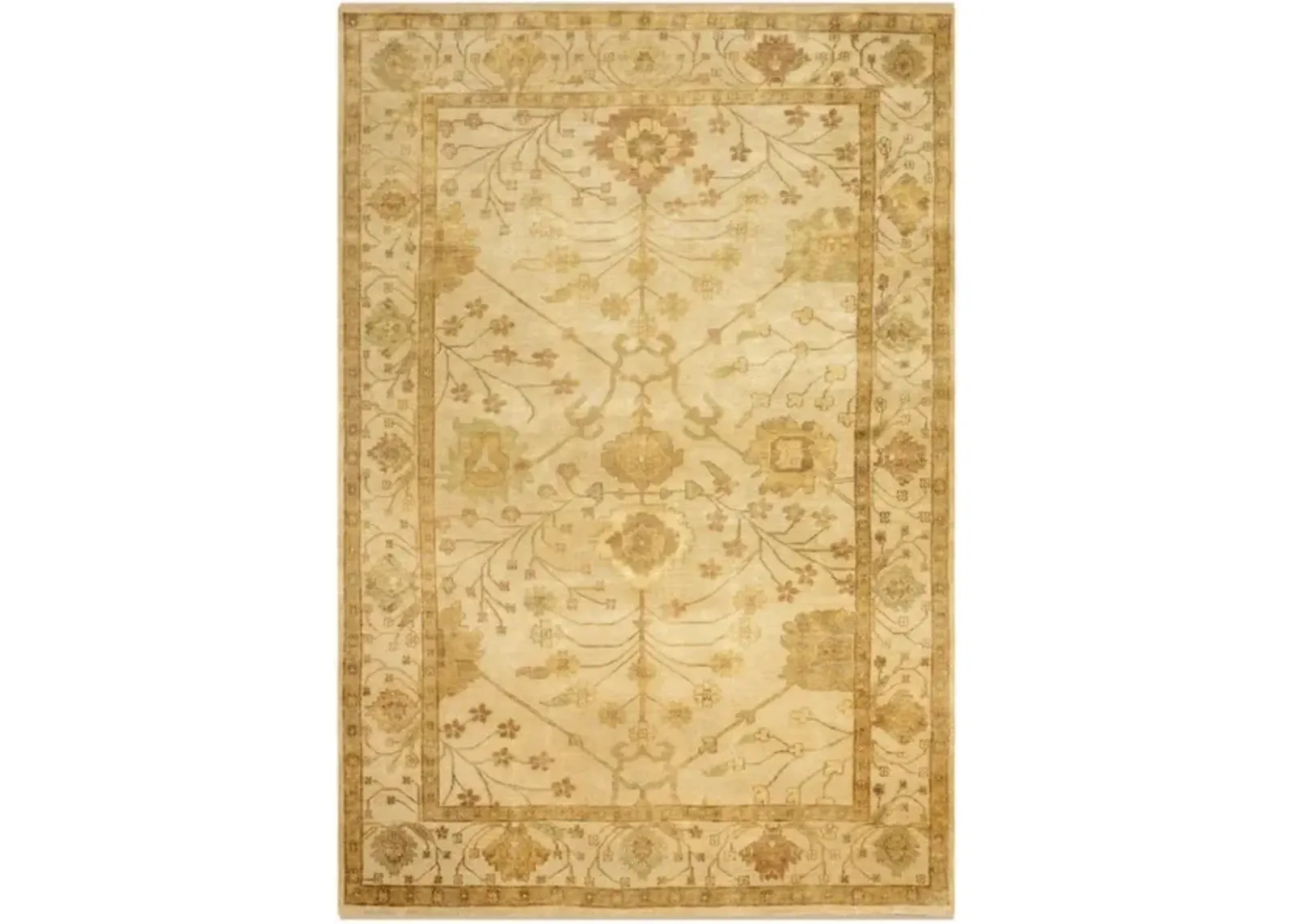 OSH145 Beige  9' X 12' Large Rectangle Rug