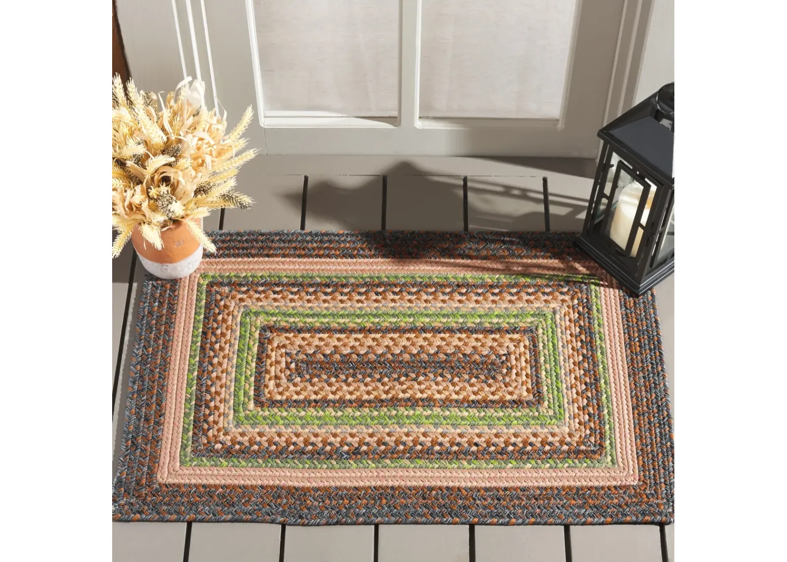 BRD314 BROWN  5' x 5' Square Square Rug