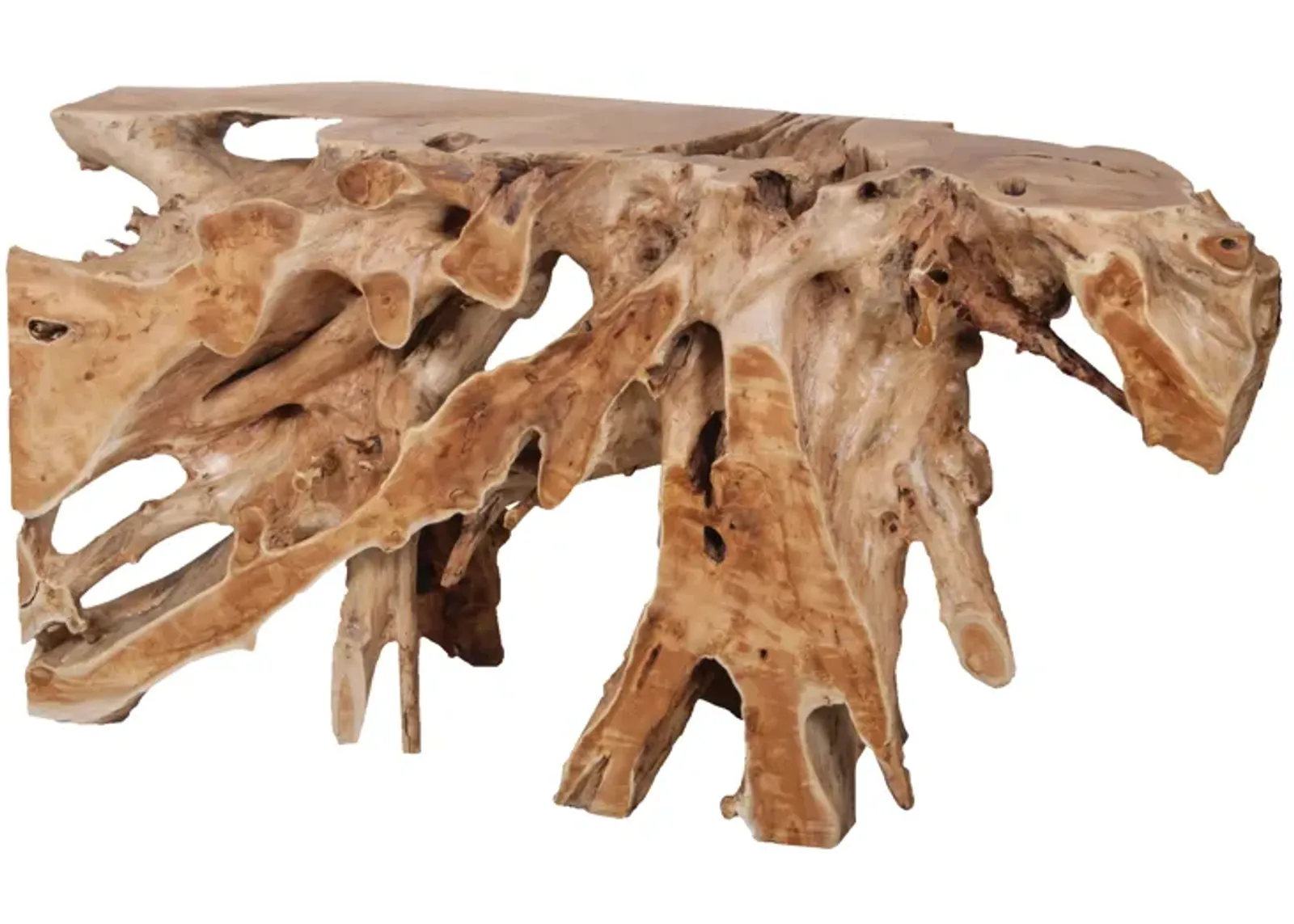 Teak Root Console Table