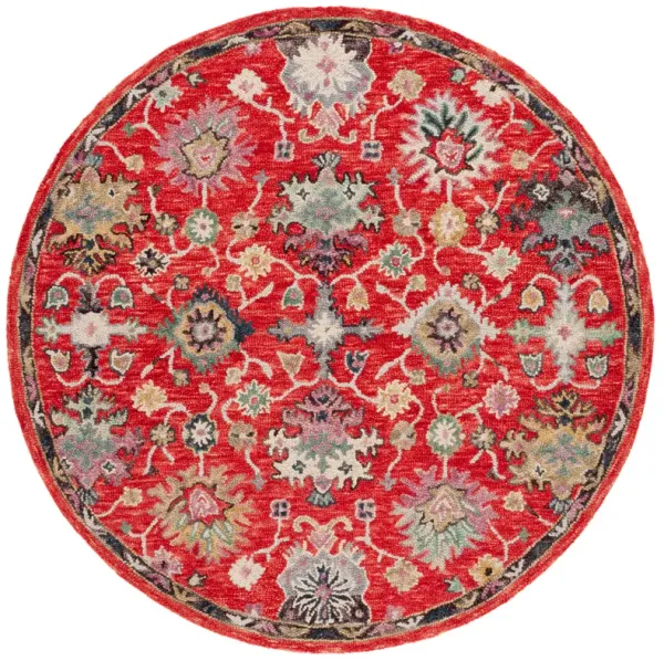 BLOSSOM Hand Tufted 6' x 6' Round area rug