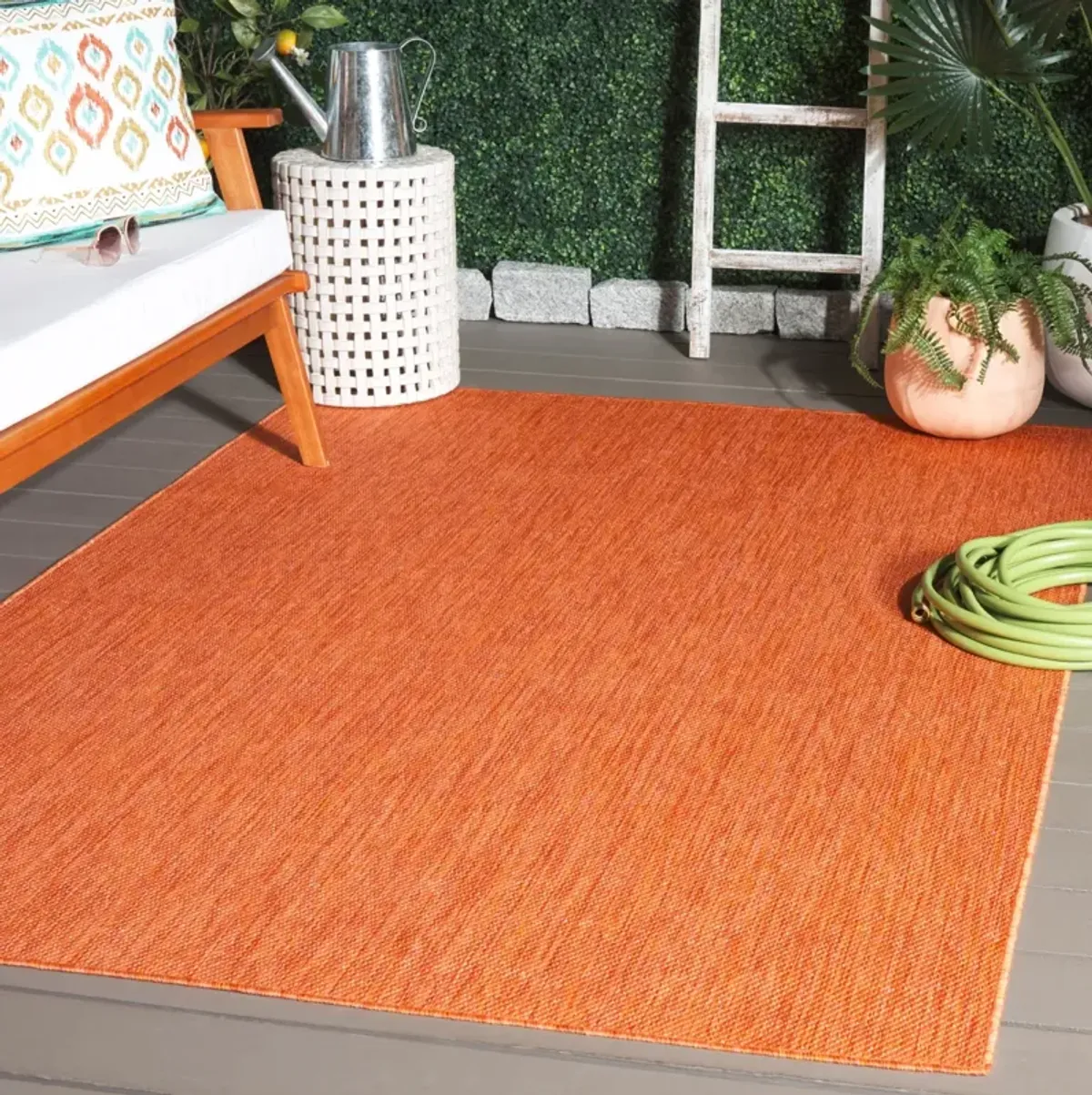 BEACH HOUSE 274 ORANGE 8' x 10' Large Rectangle Rug