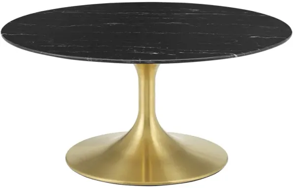 Lippa 36" Artificial Marble Coffee Table