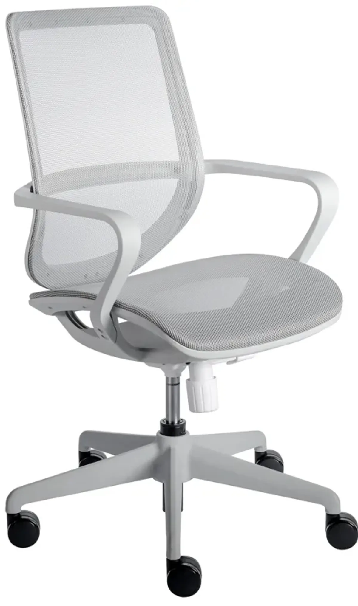 Megan Office Chair in Gray Mesh and Gray Frame