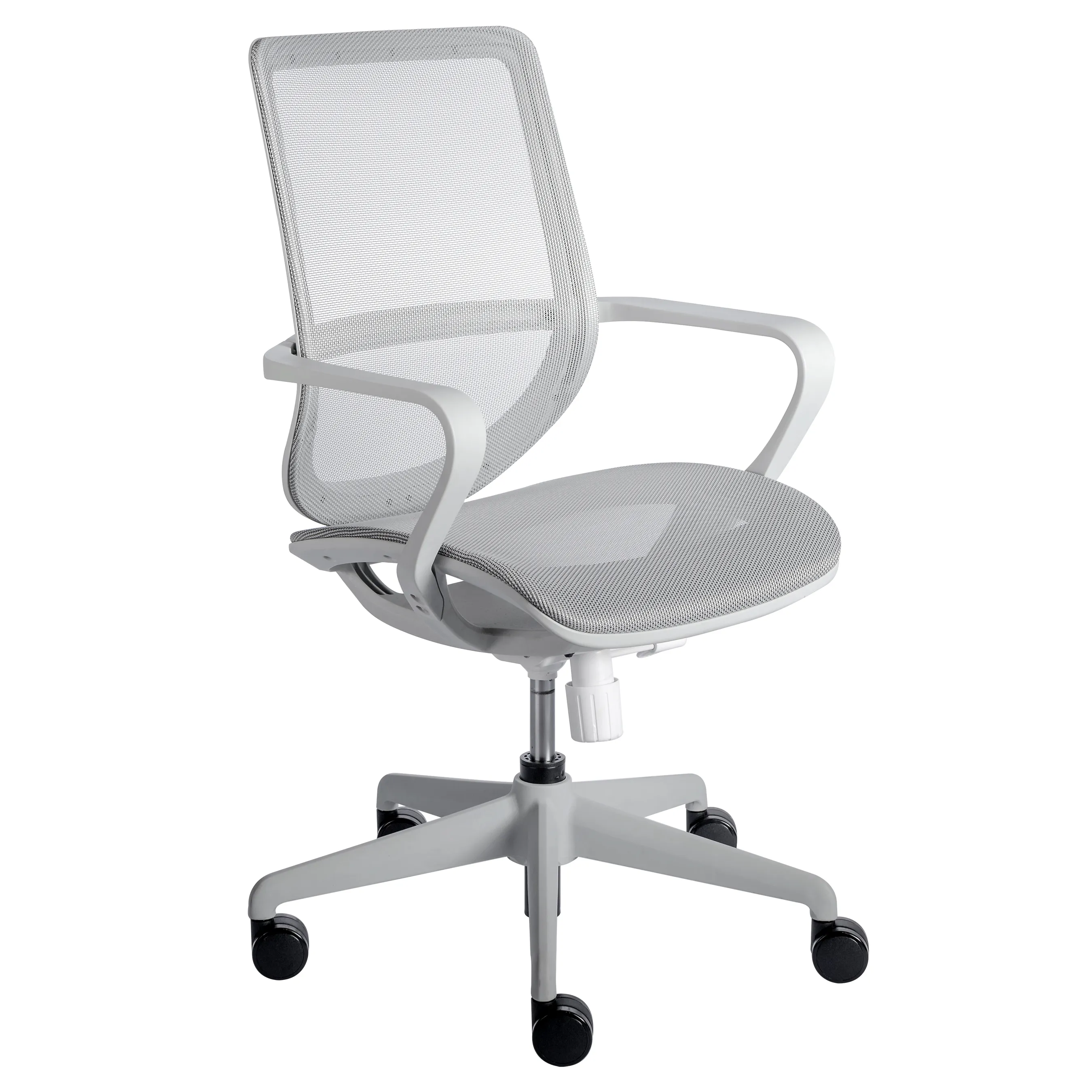 Megan Office Chair in Gray Mesh and Gray Frame