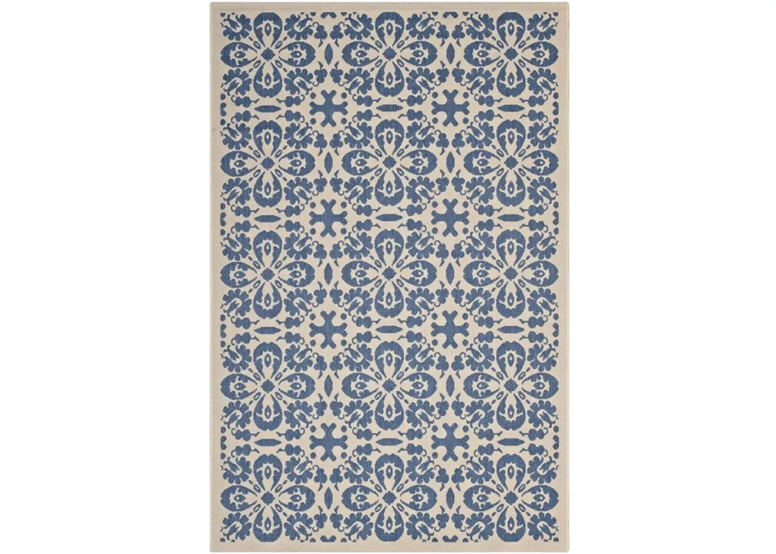 Ariana Vintage Floral Trellis 4x6 Indoor and Outdoor Area Rug