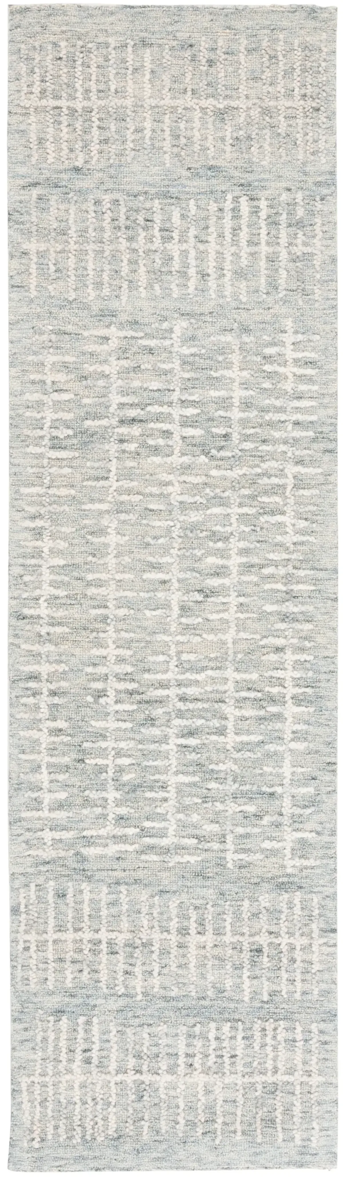 ABSTRACT 283 LIGHT BLUE  2'-3' x 8' Runner Rug