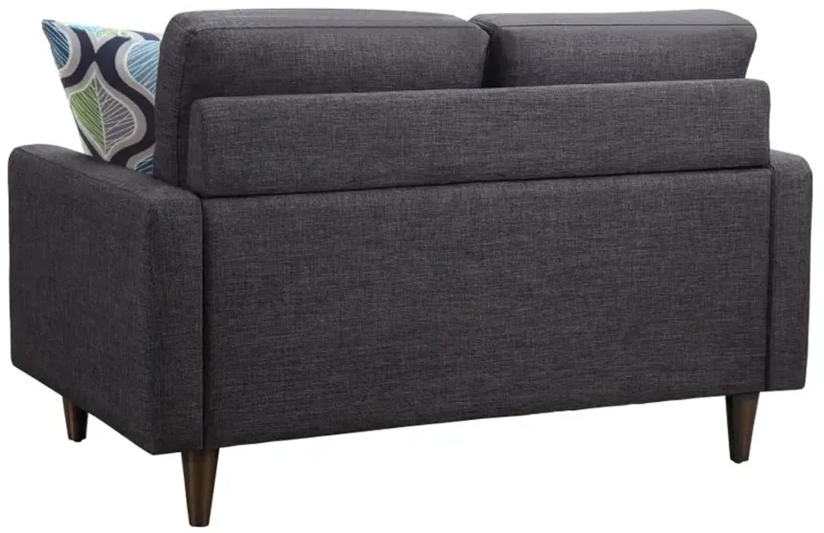 Watsonville Tufted Back Loveseat Grey