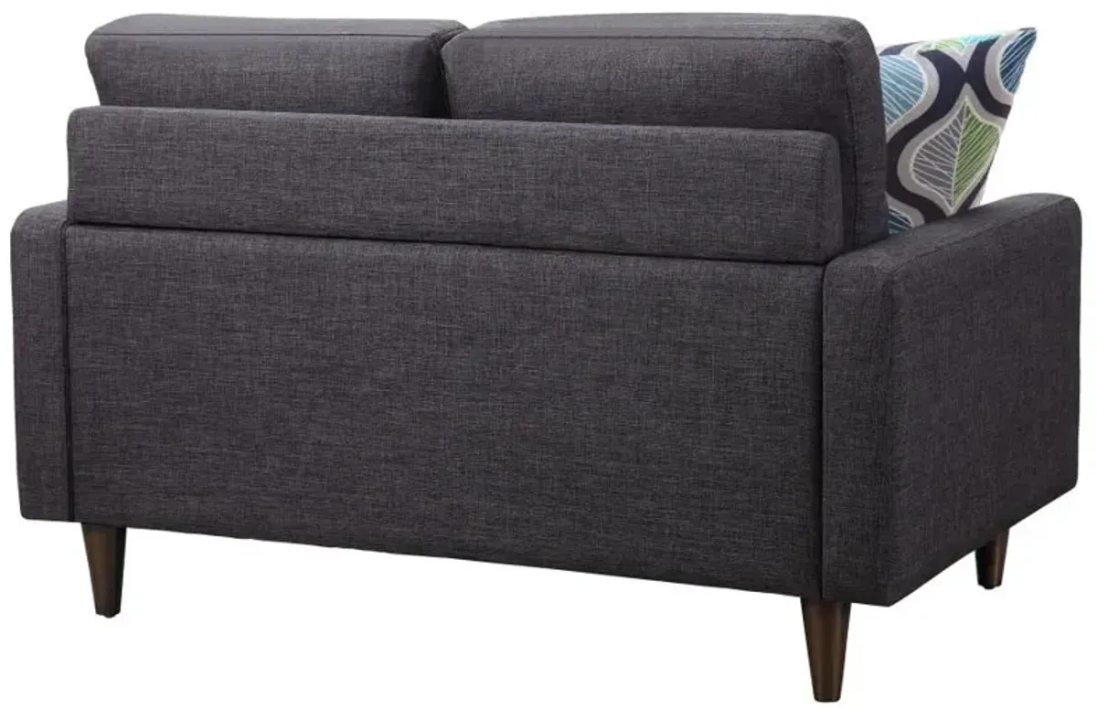 Watsonville Tufted Back Loveseat Grey