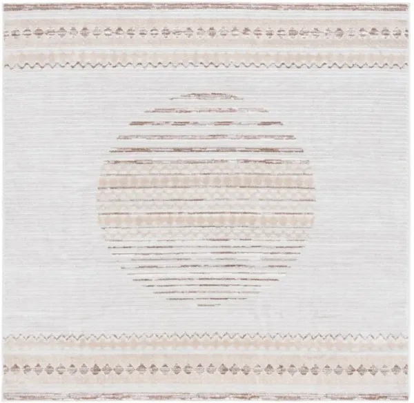 ALAMO 775 Brown 6'-7' X 6'-7' Square Square Rug