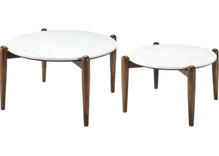 Kumasi KUM-001 18"H x 34"W x 34"D,  12"H x 28"W x 28"D Coffee Table