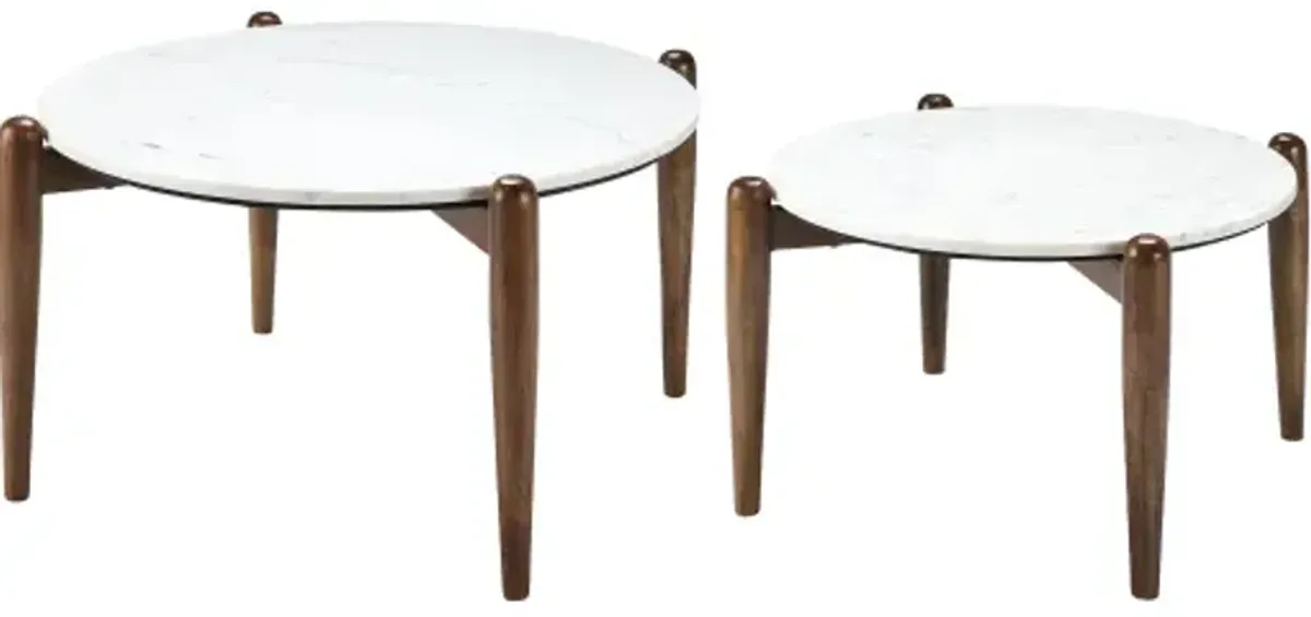 Kumasi KUM-001 18"H x 34"W x 34"D,  12"H x 28"W x 28"D Coffee Table