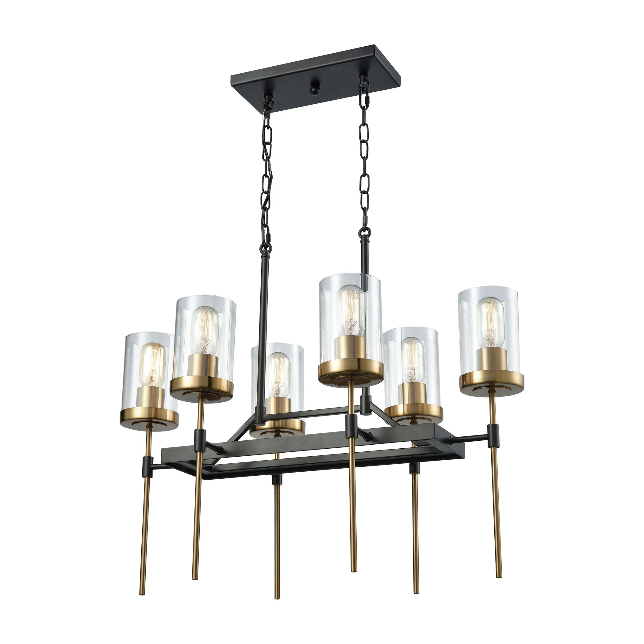 North Haven 27" Wide 6-Light Chandelier - Oil Rubbed Bronze