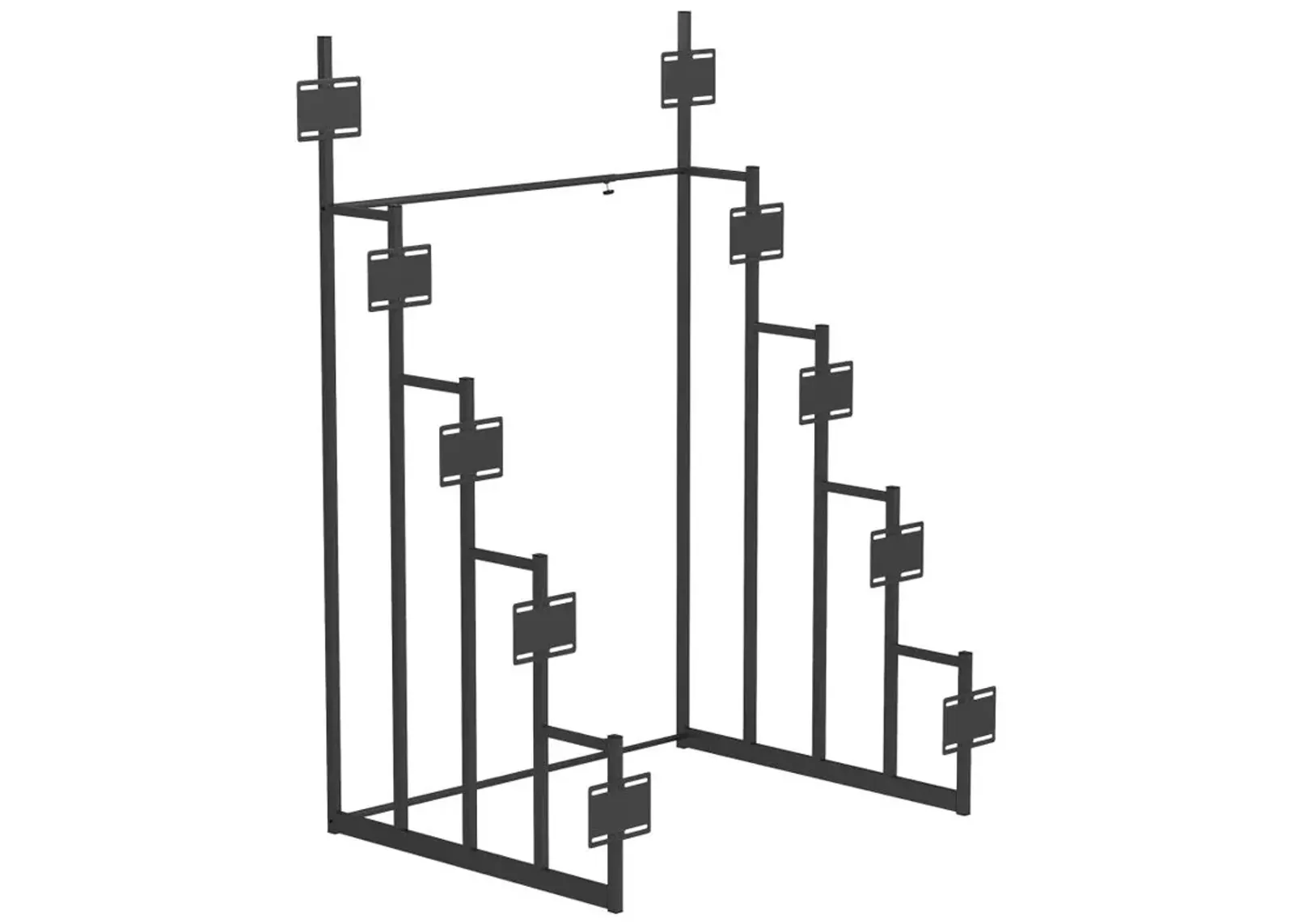 Duarto 5-tier Headboard Display Rack Black