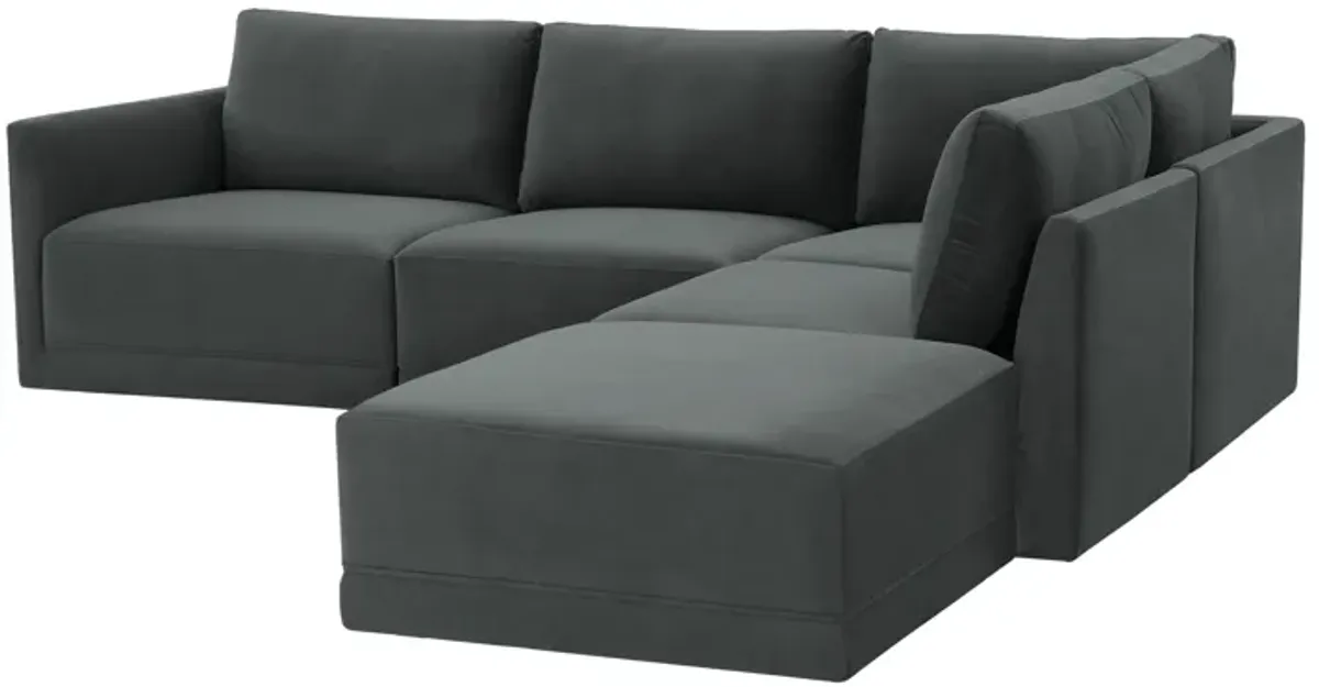 Willow Charcoal Modular RAF Sectional