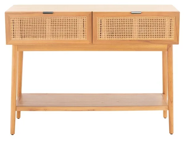 BAISLEY 2 DRAWER RATTAN CONSOLE TABLE