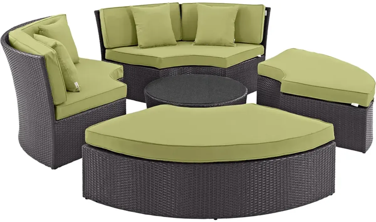 Convene Circular Outdoor Patio Daybed Set