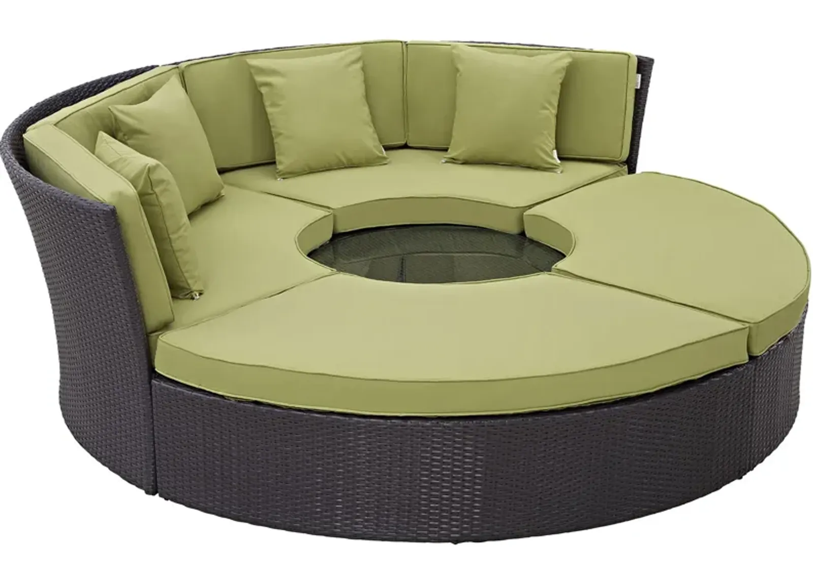 Convene Circular Outdoor Patio Daybed Set