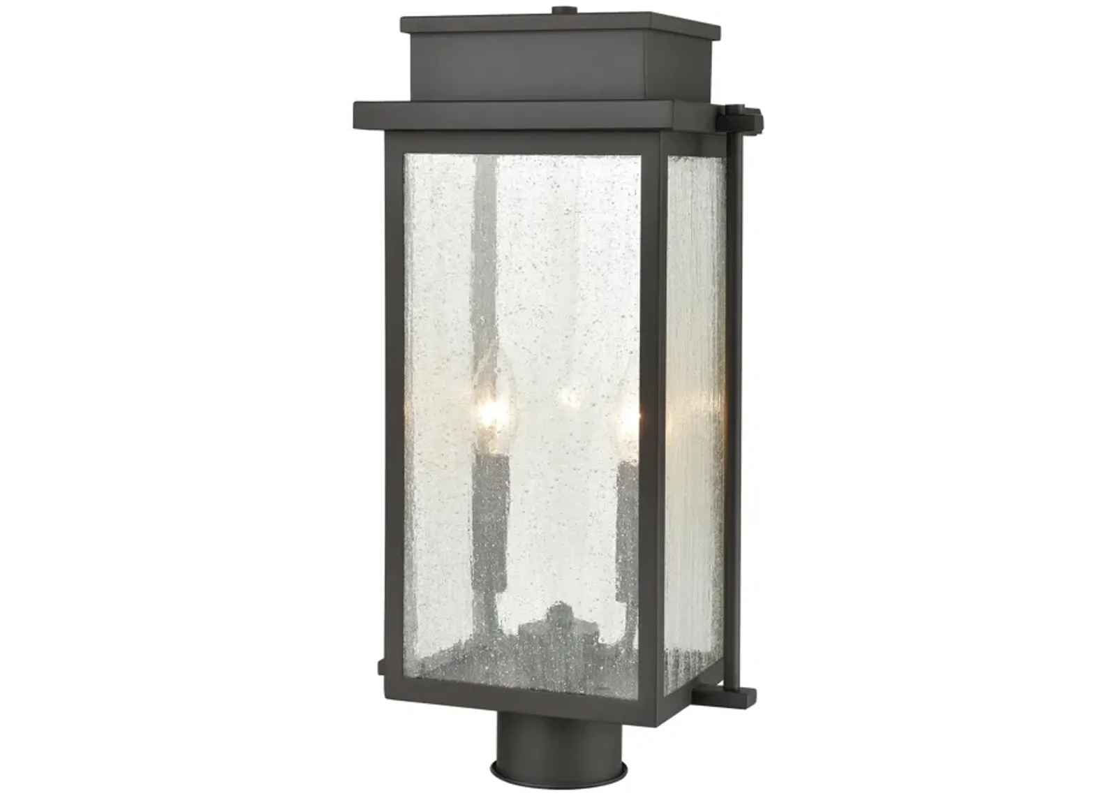 Braddock 19" High 2-Light Outdoor Post Light - Architectural Bronze